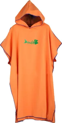 Produktbild von Mikrofaser Surf Poncho Wickelrobe mit Kapuze ｜ Einheitsgröße ｜Orange