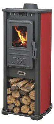 Produktbild von Berna Lux G rot – elegante Kaminöfen aus Gusseisen