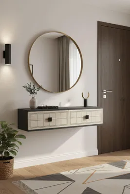 Produktbild von Skye Decor, Hochwertiger Dresser (Elterncode) - Anthrazit & Travertin, 120 cm