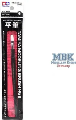 Produktbild von Tamiya 87215 - Zubehör - Pinsel HG II flach Extra Mittel - Neu