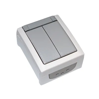 Produktbild von Panasonic Pacific Aufputz Feuchtraum Serienschalter Ein / Aus IP54 grau