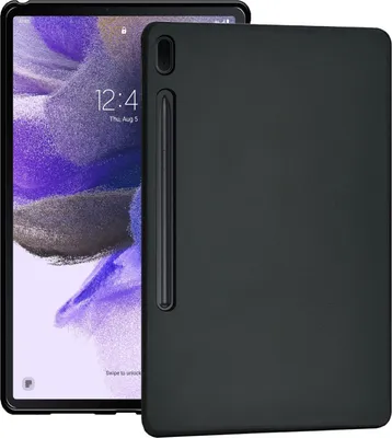 Produktbild von Conie Tablet Silikon Cover für Samsung Galaxy Tab S7 11.0 T870 TPU Case Schutz Hülle Tasche in Schwarz matt