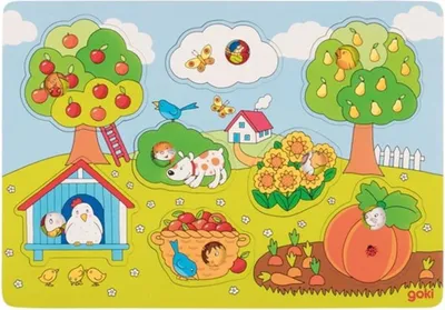 Produktbild von Hintergrundbildpuzzle Im Garten