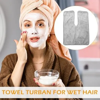 Produktbild von Schnelltrocknendes Haarhandtuch aus Korallenfleece für Damen