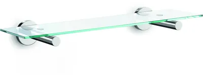 Produktbild von Edelstahl Badablage mit Glasboden SCALA Badregal Ablage ZACK 40006
