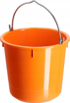 Produktbild von KADAX Baueimer aus Kunststoff "Kanan", Mörteleimer mit Griff, Eimer, Zementeimer, Wassereimer, Orange, 12L, 1 Stück