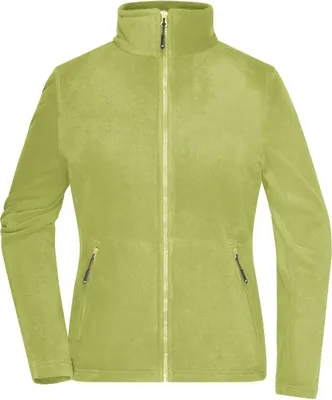 Produktbild von Fleece Jacke mit Stehkragen im klassischen Design lime-green, Gr. L