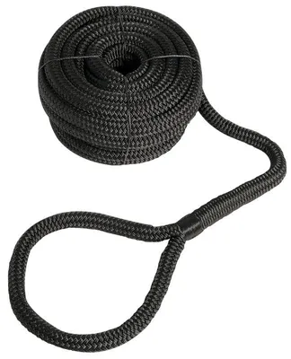 Immagine prodotto di Cima di ormeggio con occhiello nero 24 mm x 15 m , 1 pezzo