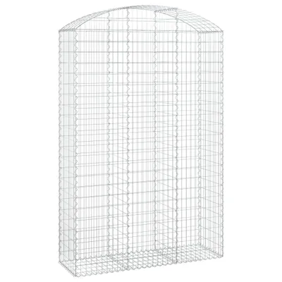 Produktbild von vidaXL Gabione mit Hochbogen 150x50x220/240 cm Verzinktes Eisen