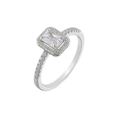Produktbild von Xenox XS7069 Ring Damen Circle Halo 42 Zirkonia Weiss Sterling-Silber Gr. 54