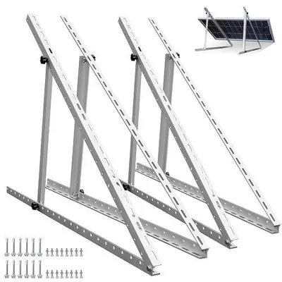 Zdjęcie produktu dla Uchwyt do panelu słonecznego aluminiowy 114 cm regulowany kąt 0 90