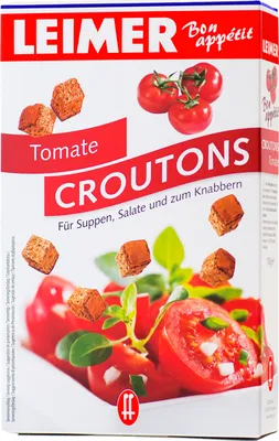 Image de Leimer Bon Appetit Croûtons dans la variété Tomate 100g paquet de 5