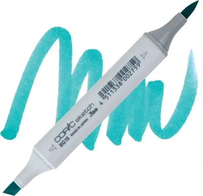 Immagine prodotto di COPIC Sketch pennello e scalpello a doppia faccia, BG15 Aqua