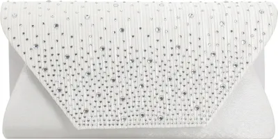 Image de Pochette de soirée pour femme Sac à bandoulière avec pierres en strass et chaîne amovible