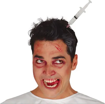 Productafbeelding van Haaraccessoire met spuit, Halloween-accessoire