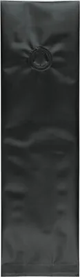 Produktbild von 1000x Seitenfaltenbeutel  80+50x280mm Siegelnaht Aromaschutzventil Schwarz
