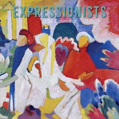 Obrázok produktu pre Expressionisti – Expressionisten – Expressionizmus 2024 – Kalendár na 16 mesiacov: Originál od spoločnosti The Gifted Stationery Co. Ltd [Viaceré jazyky] [Kalendár] (Nástenný kalendár)