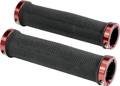 Produktbild von Ergotec MTB Lenkergriffe Bilbao RSK-09/2 schwarz/rot - 135mm, Kraton/Alu, Sch...