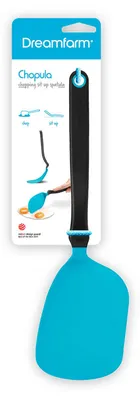 Obrázok produktu pre DREAMFARM | Nerezová lopatka na vyprážanie, modrá, 30,5 cm