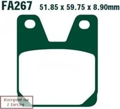 Zdjęcie produktu dla Klocki Hamulcowe Moto  Yamaha Yzf-R1 (98-01)/  Xjr 1300 (00)