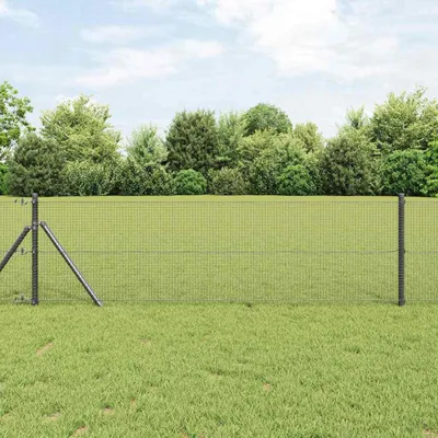 Produktbild von "2026 Promotion" Forstzaun - Geschweißter Drahtzaun - Grau 0,5x50 m - Metallzäune CC25962