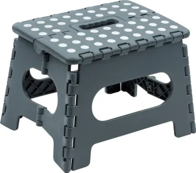 Produktbild von Maximex Klapptritt Allstar Grau 29 x 22 x 22 cm – faltbar, rutschfest, 150 kg
