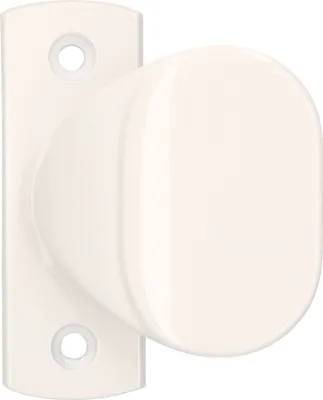 Produktbild von KOTARBAU® Türknauf 65mm 1Stk. Weiß mit Kurzem Schild für Türen Tore Pforten