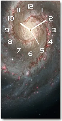Produktbild von Wanduhr aus Glas – 30x60 cm - Glasbild - Glasuhr - Gehärtetes Glas -Nebel