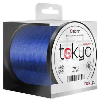 Image de DELPHIN TOKYO, 600m, 0,33mm, 8.2kg / 18,08lbs, bleu, ligne monofilament carpe, 101000180