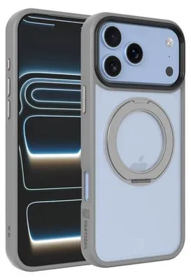 Zdjęcie produktu dla Etui tylne MagForce Hyperstand do iPhone 17 Pro/18 Pro, kolor: jasnoszary