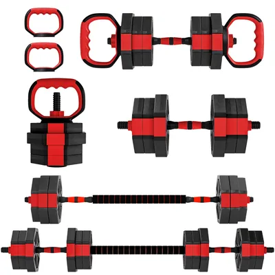 Produktbild von SPORTNOW 6-in-1 Hantelset Kurzhantel Set Kurzhanteln Langhanteln 20 KG