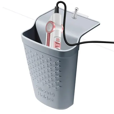 Produktbild von Wandmontierter Aufbewahrungsständer für Haarstyling-Tools – Halter für Lockenstab, Glätteisen und Haartrockner, geeignet für Badezimmer (1 Stück)