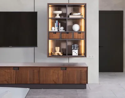 Produktbild von Designer Wohnwand Modern Design Wohnzimmer Luxus Möbel Wand Regale Neu