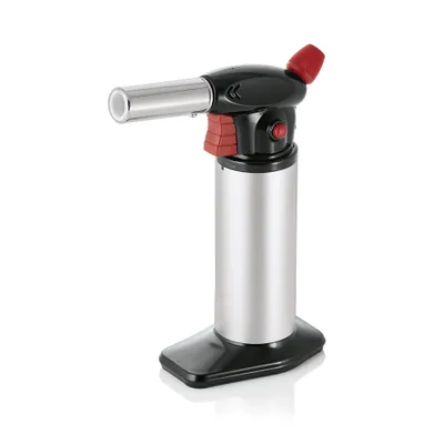 Produktbild von Crème Brûlée Brenner - max 1300°C - 63ml - Piezo Zündung - Einhandbedienung - Flammbierer