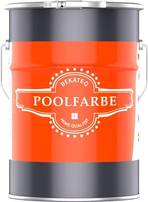 Produktbild von BEKATEQ Poolfarbe Ozeanblau 5l Schwimmbadfarbe für Becken, Teich & Brunnen aus Beton, Mauerwerk & Putz I Chlorkautschuk Schwimmbeckenfarbe Pool Beschichtung LS-400