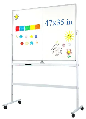 Obrázok produktu pre Mobilná magnetická tabuľa, 126 x 90 cm