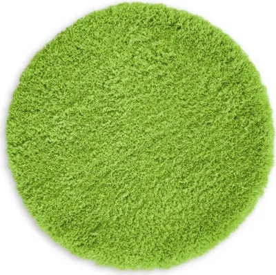 Produktbild von WohnDirect Hochflor Badematten Rund MALMÖ Grün Ø 90 cm