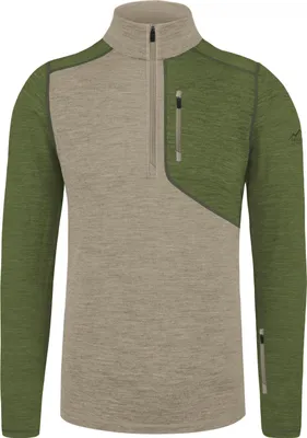 Produktbild von normani Herren Merino Langarm mit 1/4 Zipper