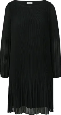 Produktbild von s.Oliver Chiffon Kleid kurz U-Boot-Dekolleté lange Puffärmel plissiert