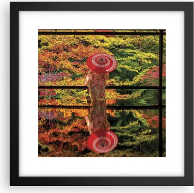 Produktbild von Gerahmtes Poster - Schwarzer Rahmen - Tubikoin Tempel Die Farben - 30x30 cm - Wand Bild - Wanddeko - Wandbilder - Kunstposter - Wandposter - Bilderrahmen - Bilder - Kunstdruck - P2BAC30x30-4485