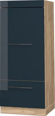 Produktbild von Mikrowellenschrank Vicco Fame-Line Dunkelblau Hochglanz 60 cm, Model 48897