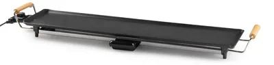 Produktbild von Domo DO8313TP, Arbeitsplatte, Schwarz, Edelstahl, Holz, 900 x 220 mm, 0,85 m, Drehregler, 1800 W
