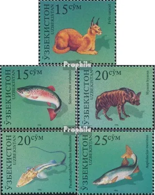 Produktbild von Briefmarken Usbekistan 1996 Mi 115-119 (kompl.Ausg.) postfrisch Aralsee