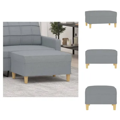 Produktbild von vidaXL Fußhocker Hellgrau 70x55x41 cm Stoff -  Polsterhocker