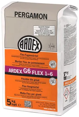 Produktbild von ARDEX G6 Flex-Fugenmörtel 1-6 mm 5 kg - pergamon