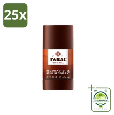 Obrázek produktu pro 25 kusů deodorantu Tabac Original, tyčinka, 75 ml – velkopack