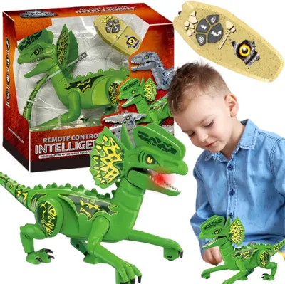 Zdjęcie produktu dla Duży Dinozaur Robot Zdalnie Sterowany Na Pilot Światło Dźwięk Chodzi Ryczy