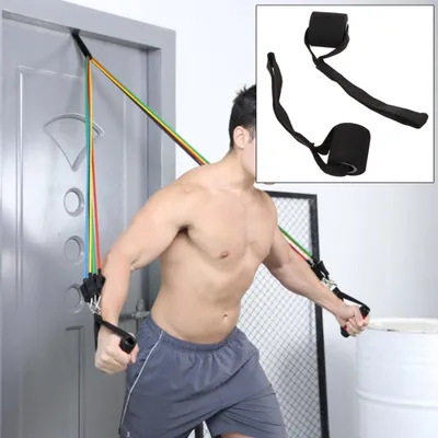 Produktbild von Home Fitness Elastische Übung Training Gurt Widerstand Band Über Türanker