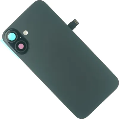Produktbild von Gehäuse Rückseite für iPhone 16 Plus Backcover Rückseite hinten Kameraglas Abdeckung + Ladespule, Schwarz