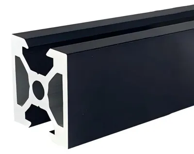 Produktbild von Aluminium-Extrusionsprofil 2020N2 – Schwarz, 400 mm